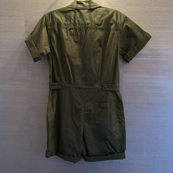 Alex Mill Olive Green Short Sleeve Jumpsuit - Picture 3 of 9